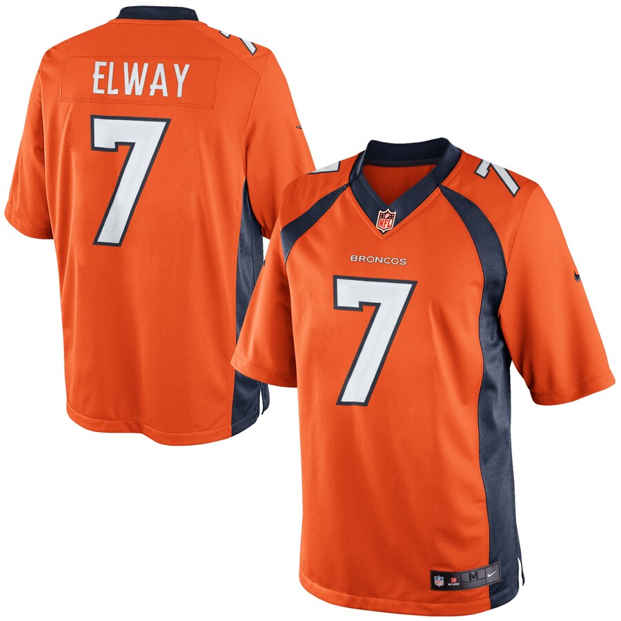 Mens Nike John Elway Orange Denver Broncos Retired Player Limited Jersey - ujerseystore