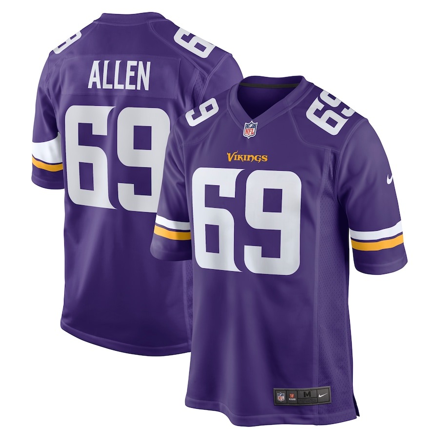 Men's Minnesota Vikings Jared Allen Nike Purple Retired Player Game Jersey - ujerseystore