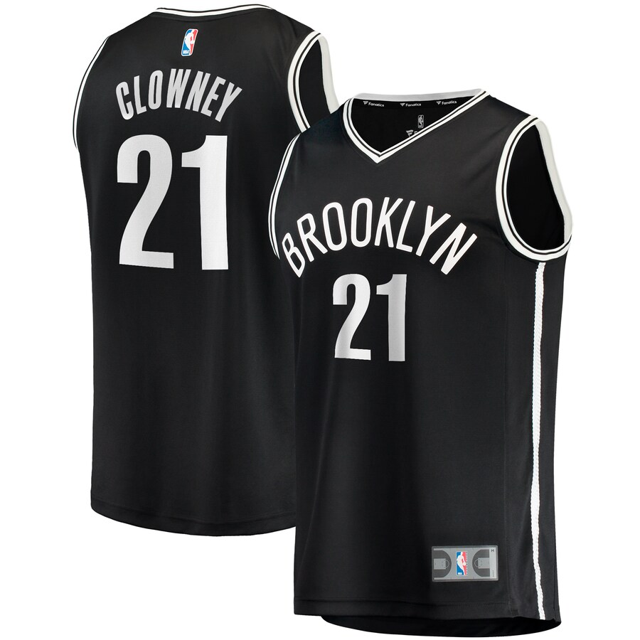 Men's Brooklyn Nets Noah Clowney Fanatics Black  Fast Break Replica Jersey - Icon Edition - ujerseystore