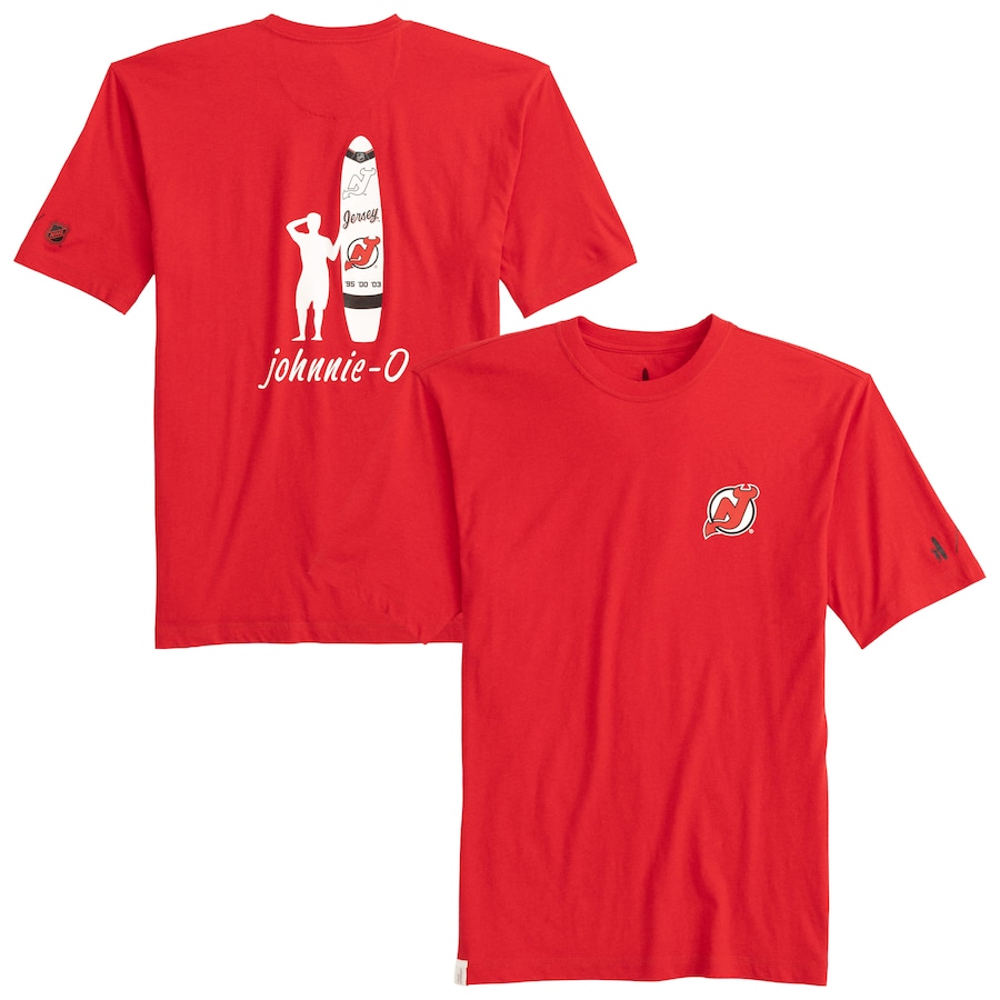 Men's New Jersey Devils johnnie-O Red Heathered Spencer T-Shirt - ujerseystore