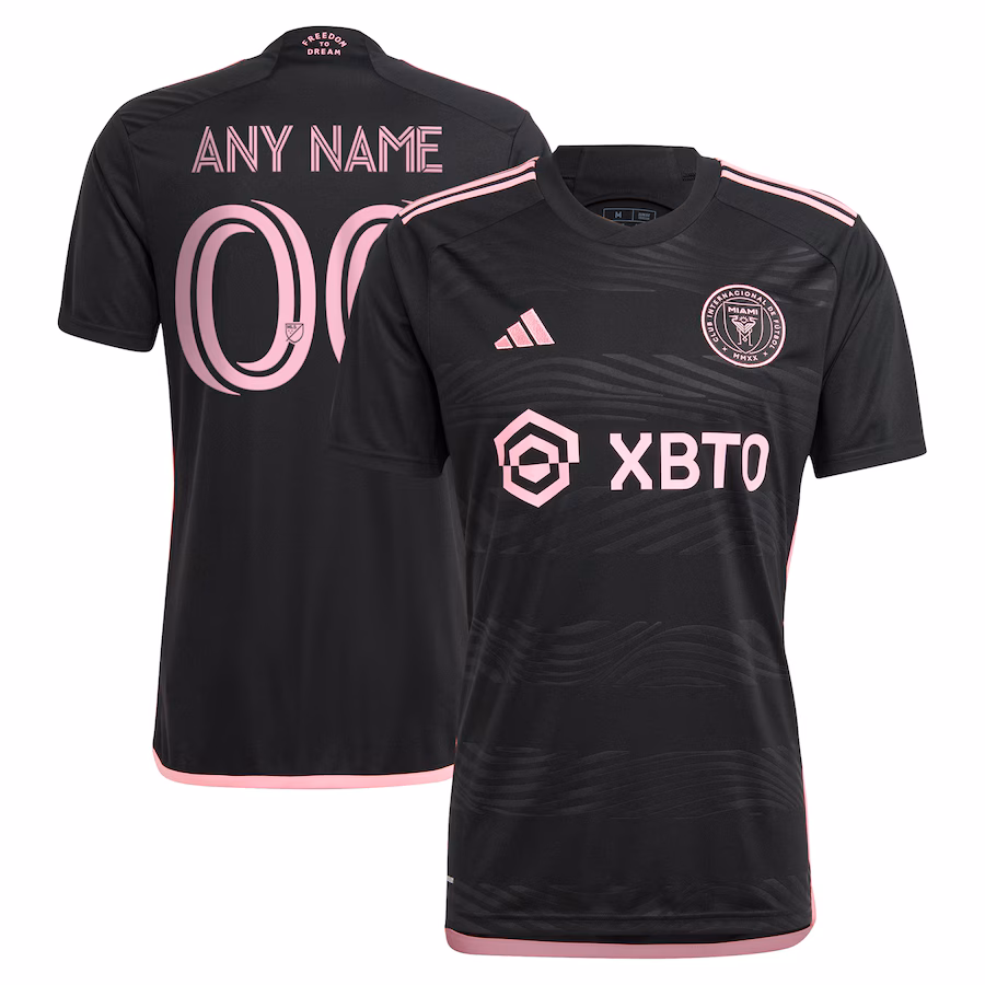Men's Inter Miami CF adidas Black 2023 La Noche Replica Custom Jersey - ujerseystore