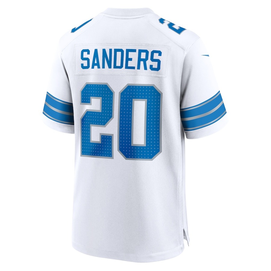 Men's Detroit Lions Barry Sanders Nike White Retired Player Game Jersey - ujerseystore