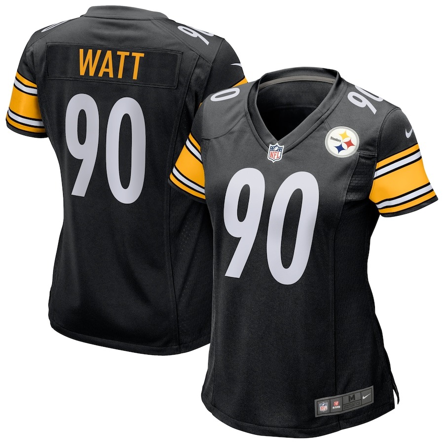 Women's Nike T.J. Watt Black Pittsburgh Steelers Game Jersey - ujerseystore