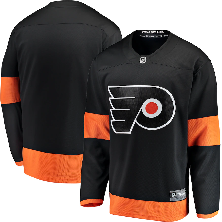 Youth Philadelphia Flyers Fanatics Black Alternate Breakaway Jersey - ujerseystore