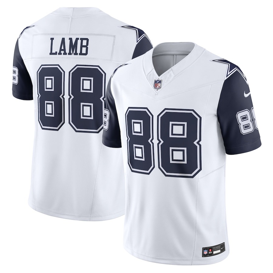 Men's Dallas Cowboys CeeDee Lamb Nike White Vapor F.U.S.E. Limited Jersey - ujerseystore