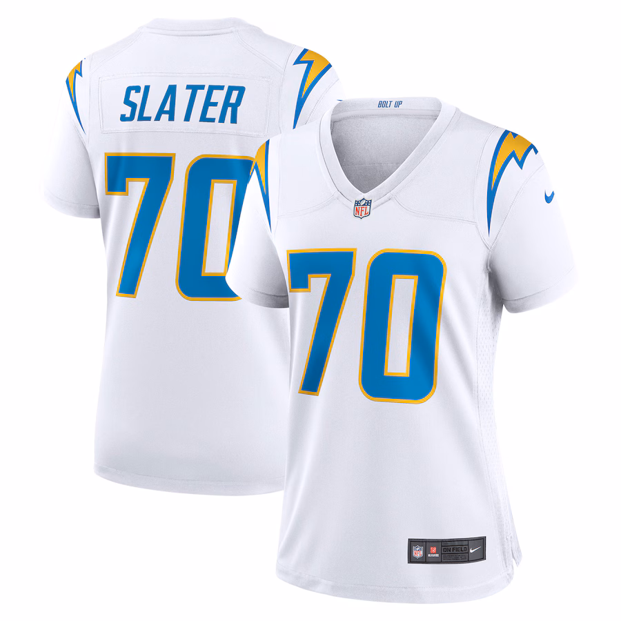 Women's Los Angeles Chargers Rashawn Slater Nike White Game Jersey - ujerseystore