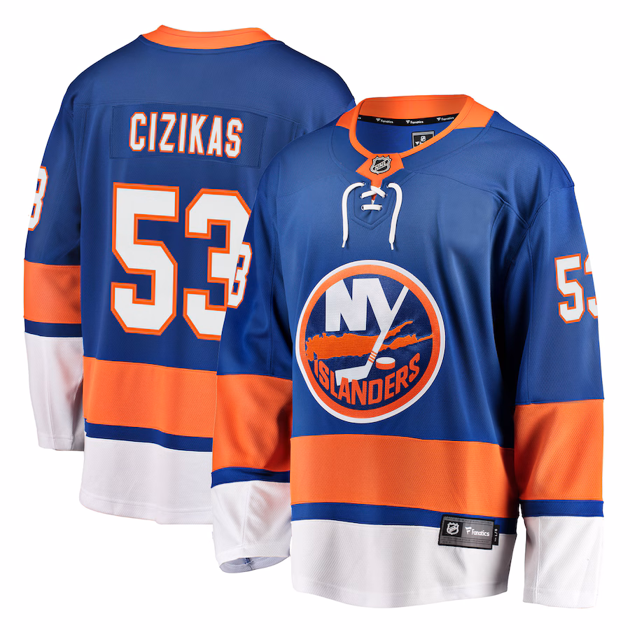 Men's New York Islanders Casey Cizikas Fanatics Royal Breakaway Player Jersey - ujerseystore