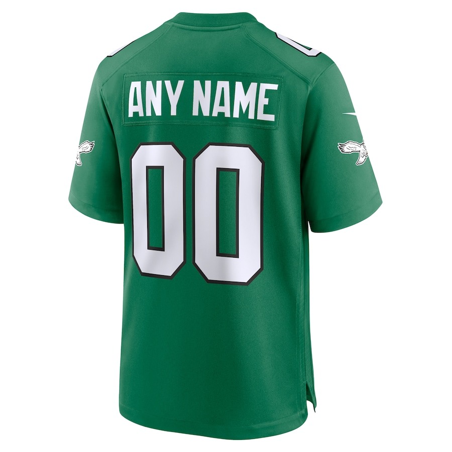 Men's Philadelphia Eagles Nike Kelly Green Alternate Custom Game Jersey - ujerseystore