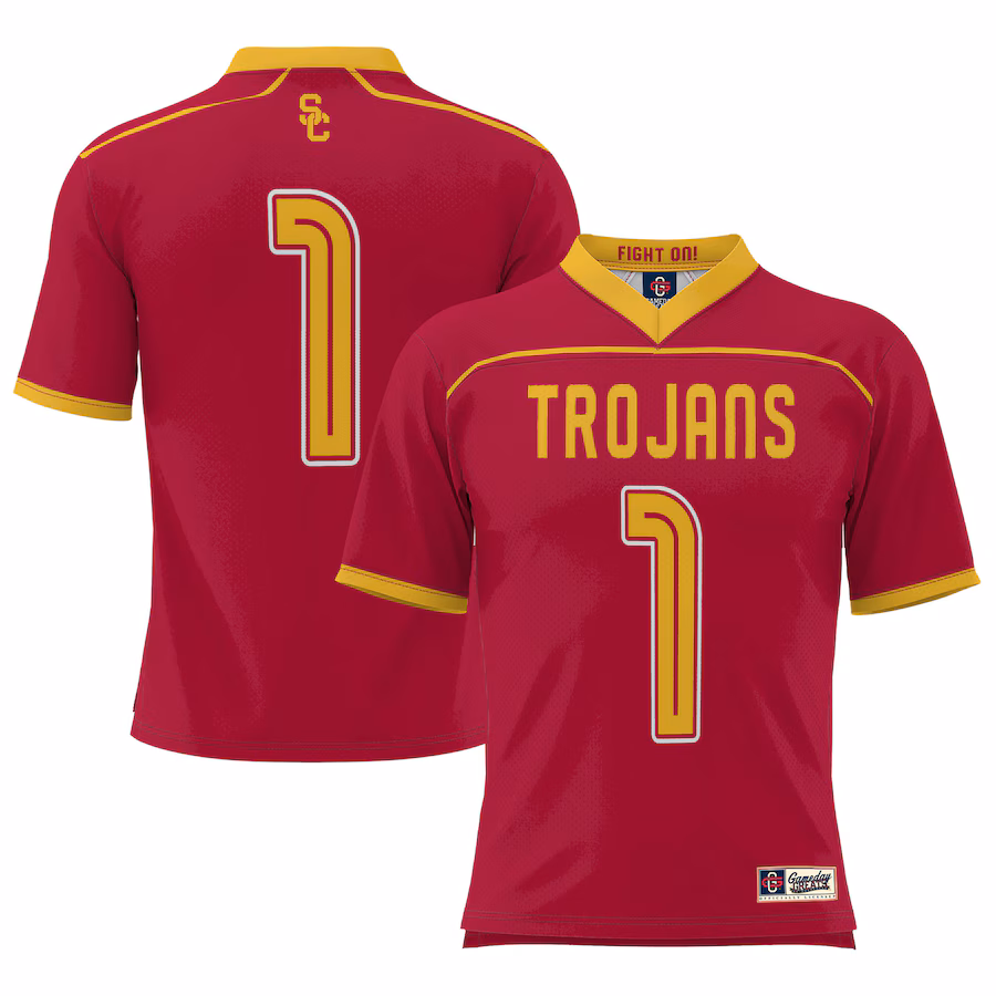 USC Trojans GameDay Greats #1 Lightweight Lacrosse Jersey - Cardinal - ujerseystore