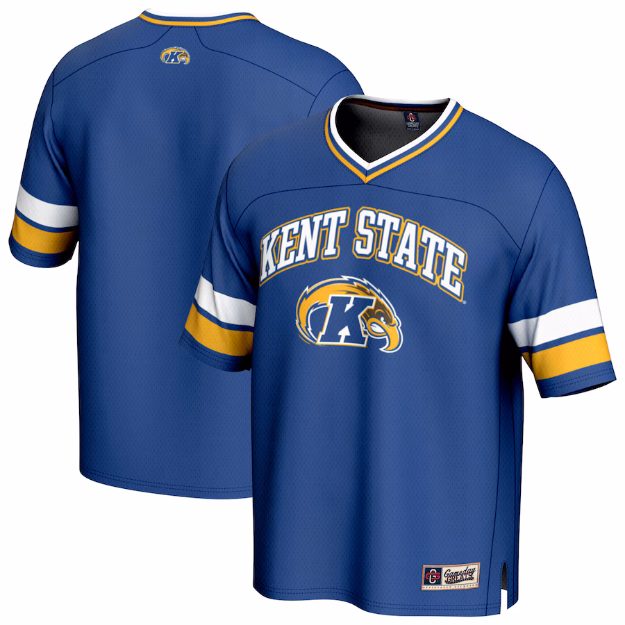 Unisex GameDay Greats Navy Kent State Golden Flashes Spirit Football Jersey - ujerseystore
