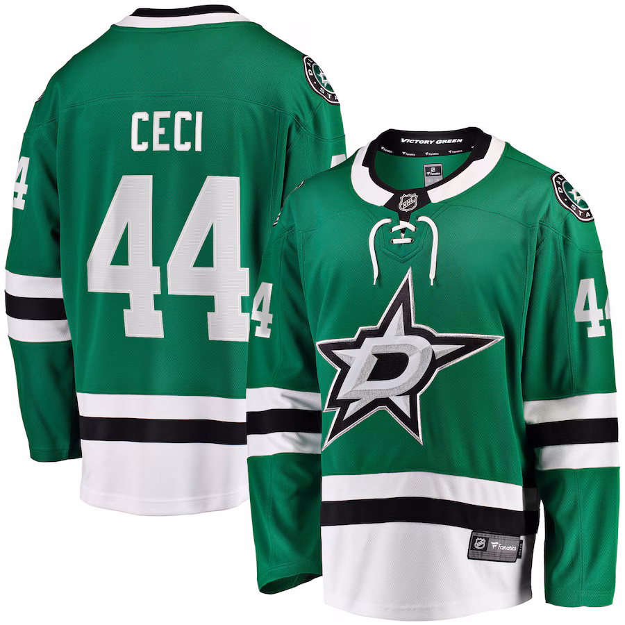 Men's Dallas Stars Cody Ceci Fanatics Kelly Green Home Breakaway Jersey - ujerseystore