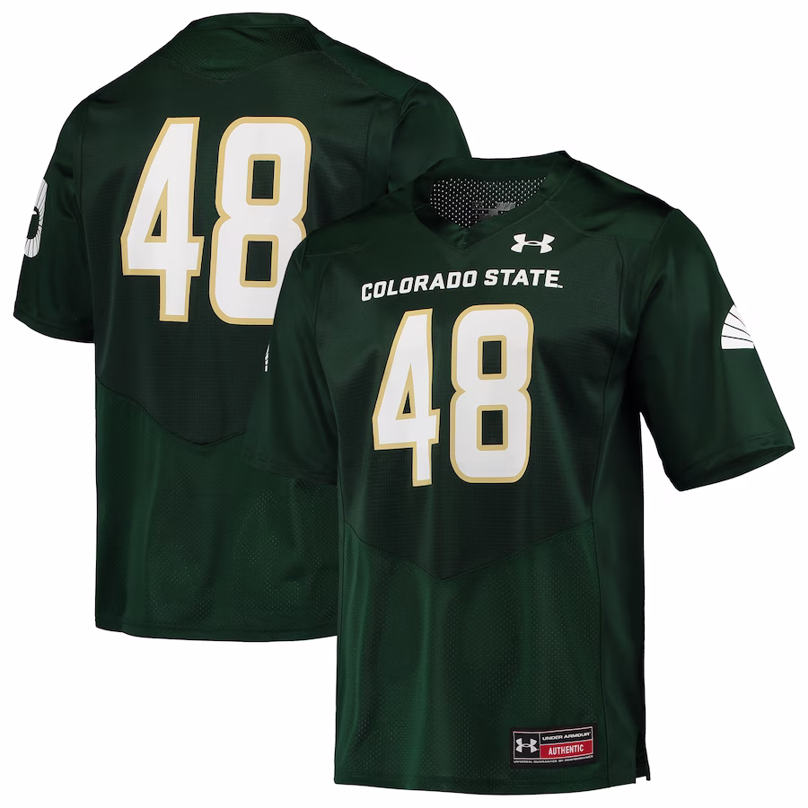 #48 Colorado State Rams Under Armour Replica Football Jersey - Green - ujerseystore