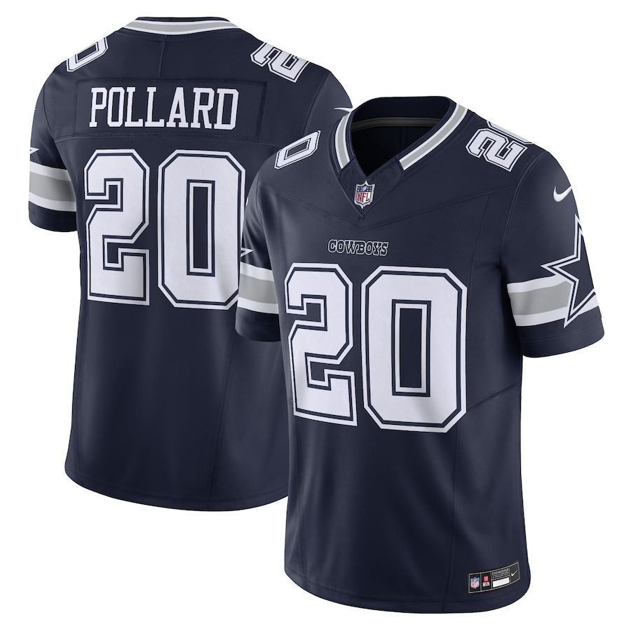 Men's Dallas Cowboys Tony Pollard Nike Navy Vapor F.U.S.E. Limited Jersey - ujerseystore