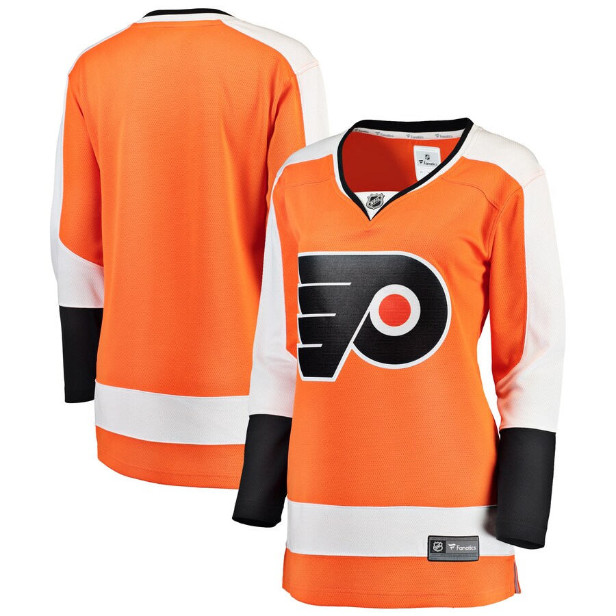 Women's Philadelphia Flyers Fanatics Branded Orange Breakaway Home Jersey - ujerseystore