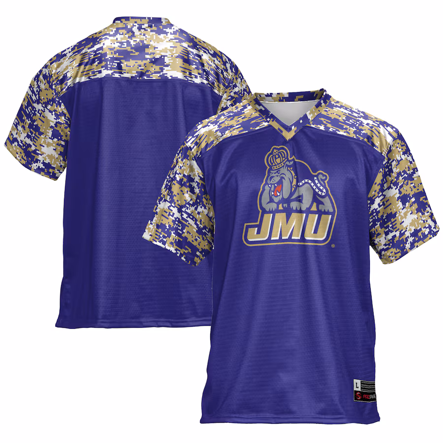 Men's GameDay Greats Purple James Madison Dukes Football Jersey - ujerseystore