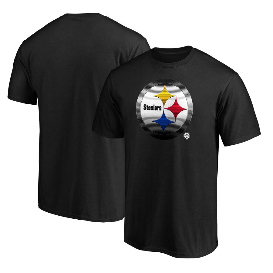 Men's Pittsburgh Steelers Black Midnight Mascot T-Shirt - ujerseystore