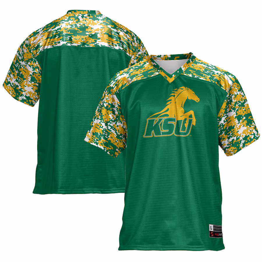 Men's GameDay Greats Green Kentucky State Thorobreds Football Jersey - ujerseystore