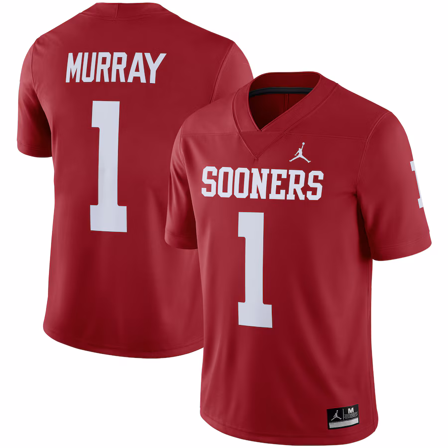 Men's Jordan Brand Kyler Murray Crimson Oklahoma Sooners Alumni Game Jersey - ujerseystore