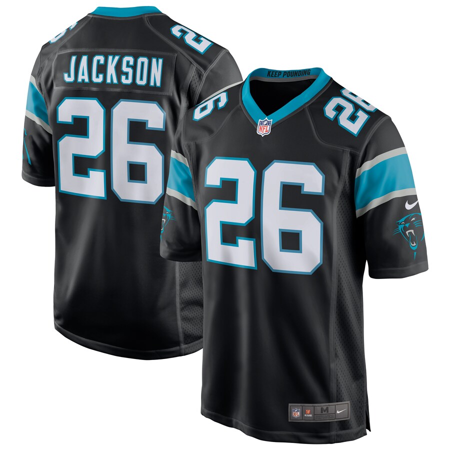 Men's Carolina Panthers Donte Jackson Nike Black Game Jersey - ujerseystore