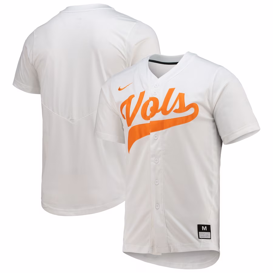 Tennessee Volunteers Nike Replica Baseball Jersey - White - ujerseystore