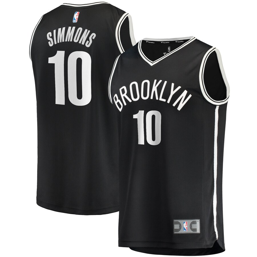 Youth Brooklyn Nets Ben Simmons Fanatics Black 2021/22 Fast Break Replica Jersey - Icon Edition - ujerseystore