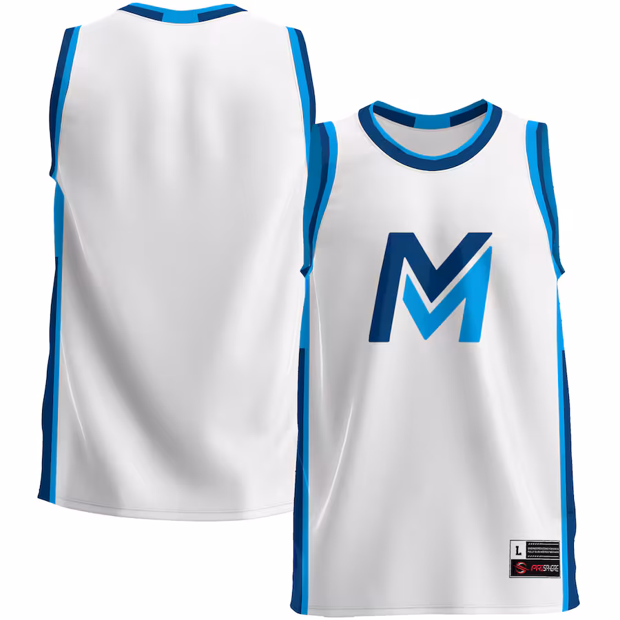 Youth GameDay Greats  White Mid Michigan College  Lightweight Basketball Jersey - ujerseystore