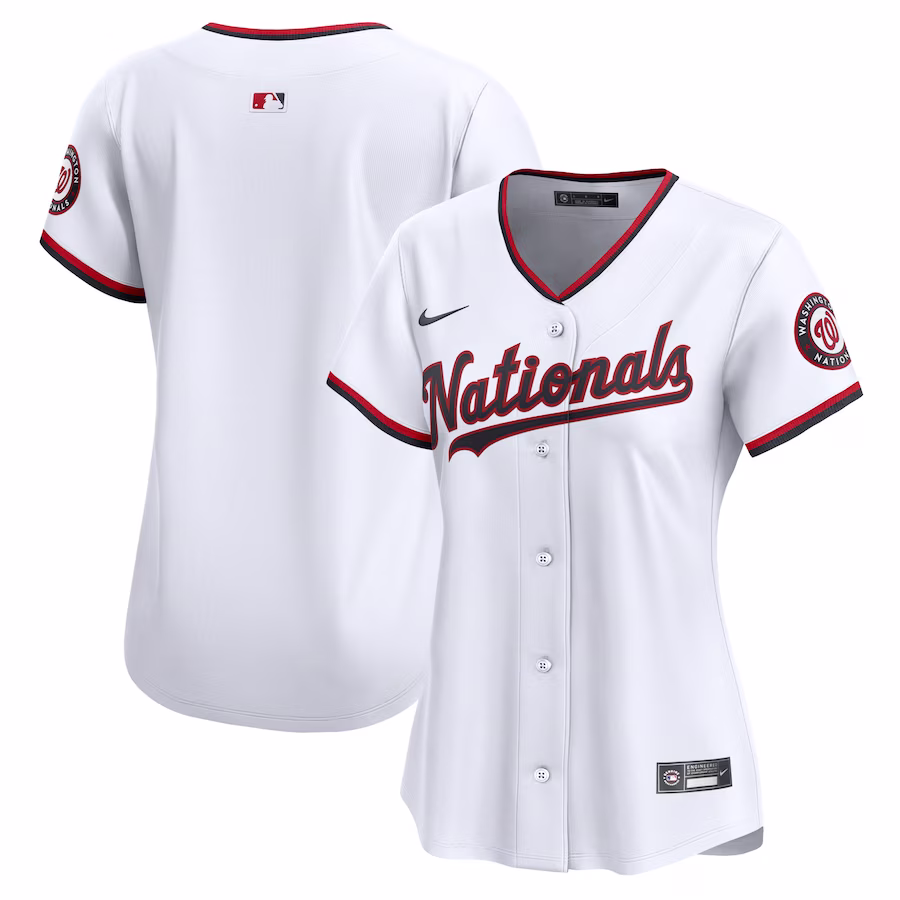 Women's Washington Nationals Nike White Home Limited Jersey - ujerseystore