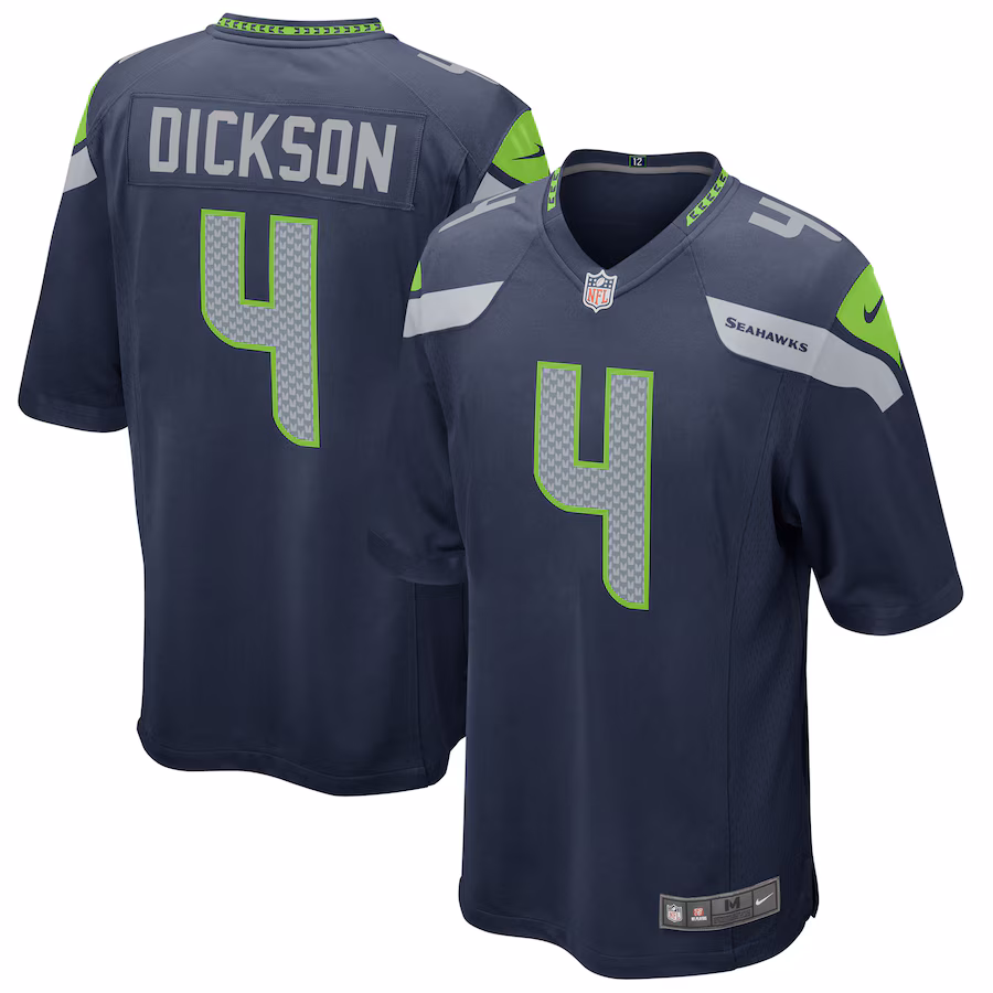 Men's Seattle Seahawks Michael Dickson Nike College Navy Game Jersey - ujerseystore