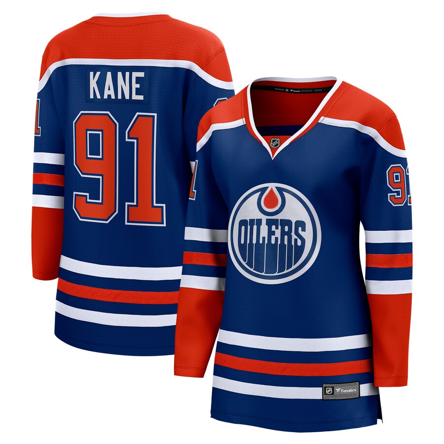 Women's Edmonton Oilers Evander Kane Fanatics Branded Royal Home Breakaway Player Jersey - ujerseystore