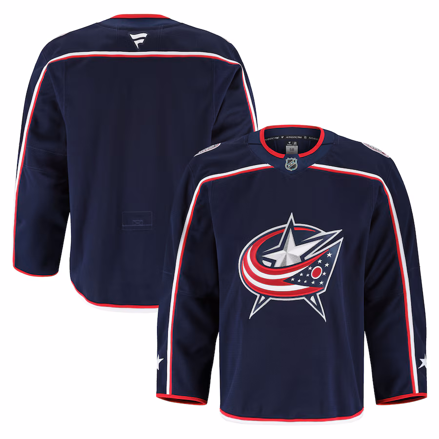 Men's Columbus Blue Jackets Fanatics Navy Home Authentic Pro Jersey - ujerseystore