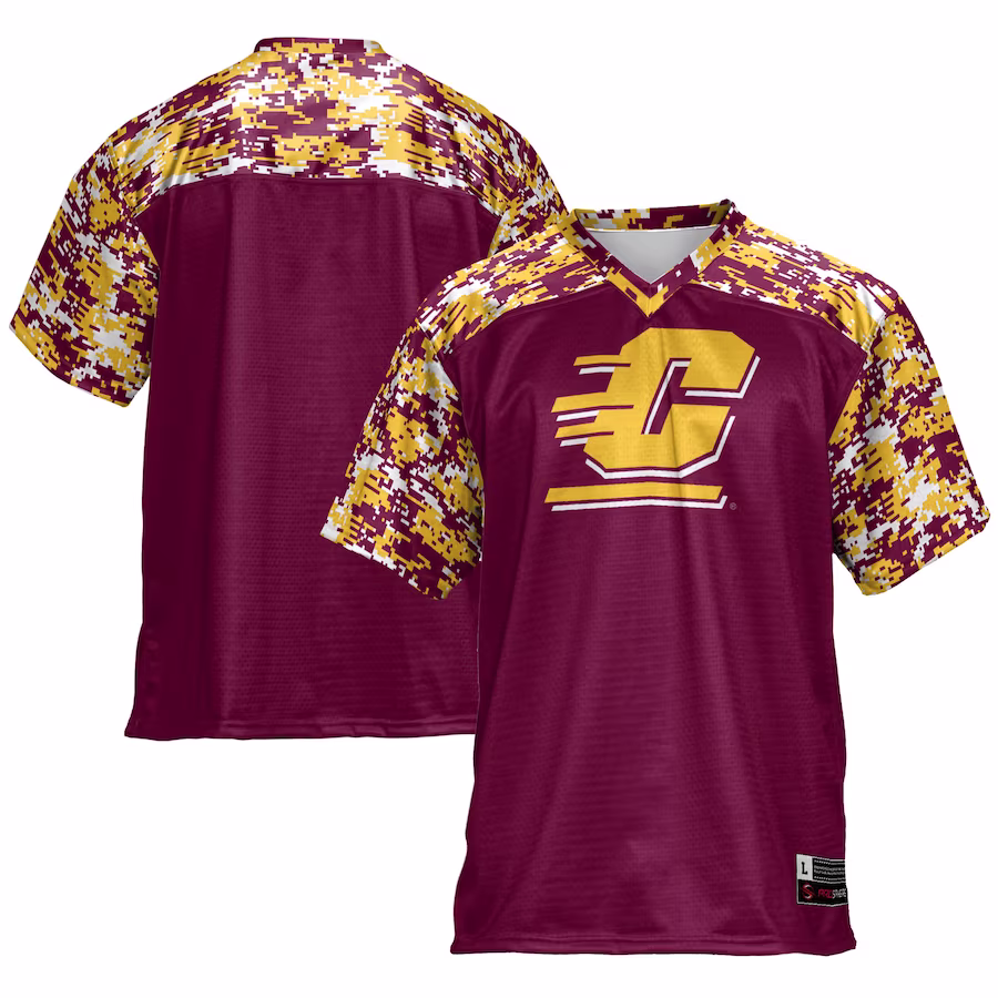 Central Michigan Chippewas GameDay Greats Football Jersey - Maroon - ujerseystore