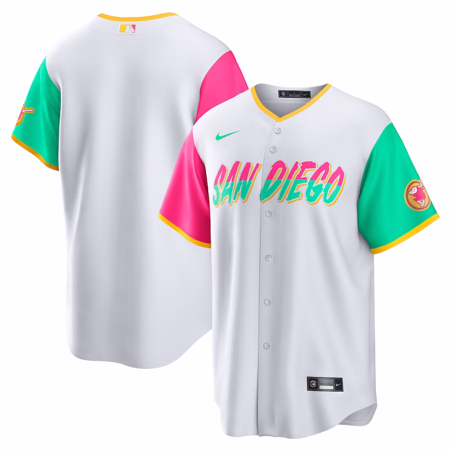 Men's San Diego Padres Nike White City Connect Replica Team Jersey - ujerseystore