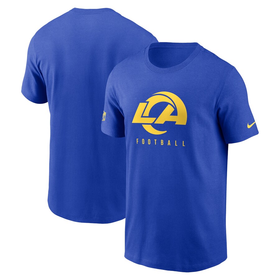 Men's Los Angeles Rams  Nike Royal Sideline Performance T-Shirt - ujerseystore