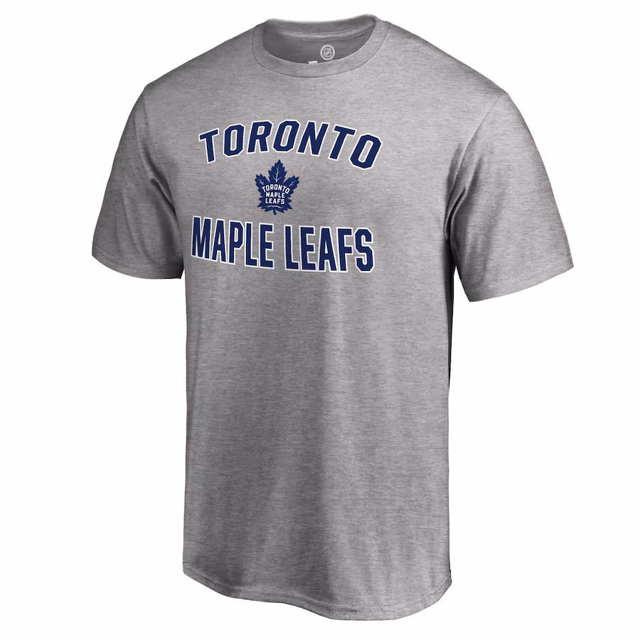 Men's Toronto Maple Leafs Ash Victory Arch T-Shirt - ujerseystore