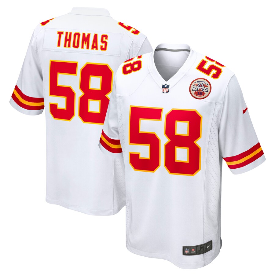 Men's Kansas City Chiefs Derrick Thomas Nike White Retired Player Game Jersey - ujerseystore
