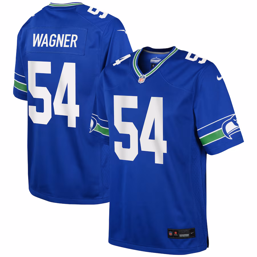 Youth Seattle Seahawks Bobby Wagner Nike Royal Game Jersey - ujerseystore