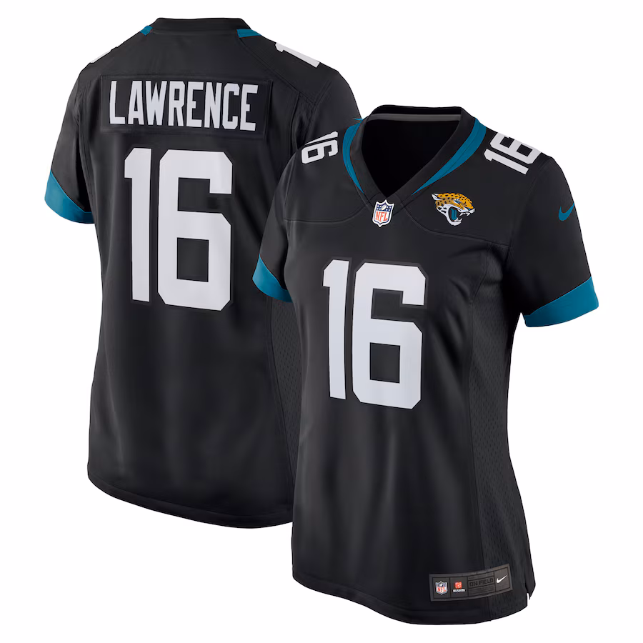 Women's Jacksonville Jaguars Trevor Lawrence Nike Black Alternate Game Jersey - ujerseystore