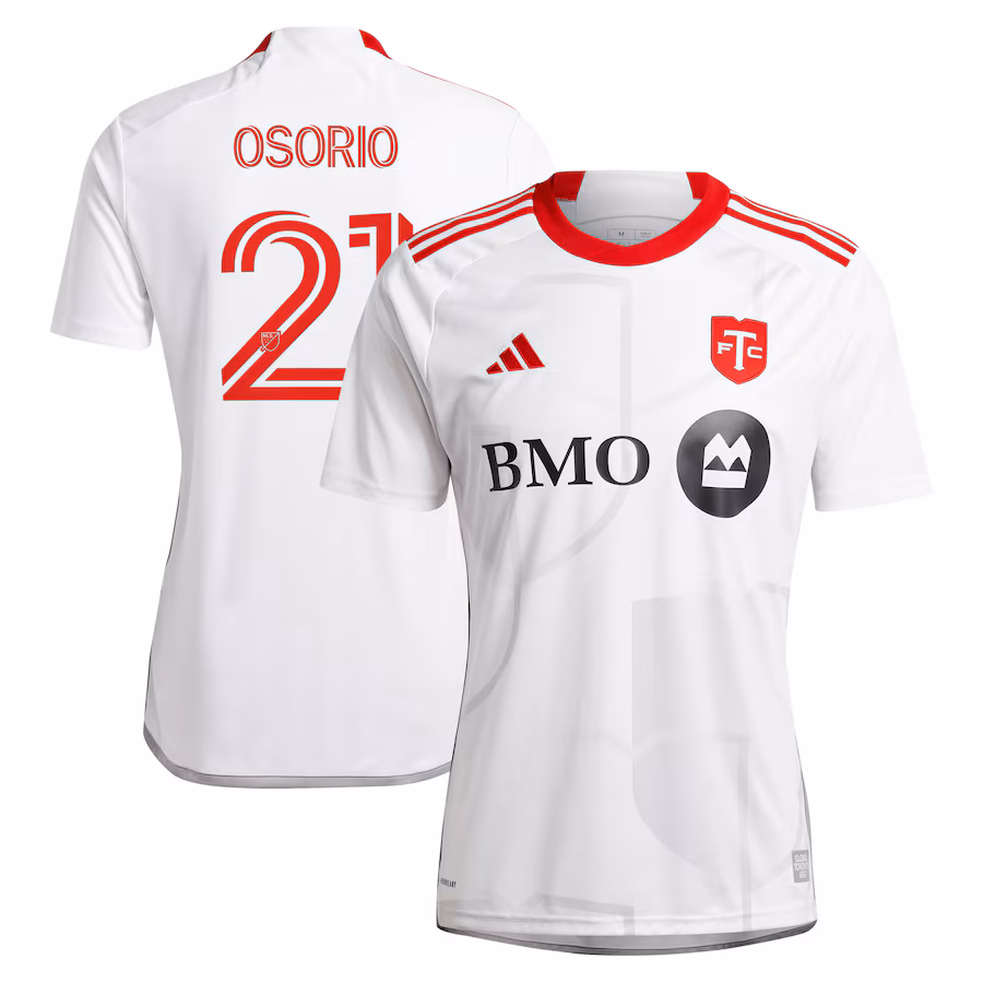 Men's Toronto FC Jonathan Osorio adidas White 2024 GTA Kit Replica Player Jersey - ujerseystore