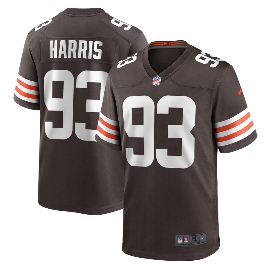 Men's Cleveland Browns Shelby Harris Nike  Brown Team Game Jersey - ujerseystore
