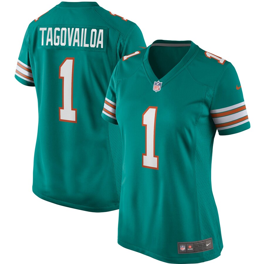 Women's Miami Dolphins Tua Tagovailoa Nike Aqua Alternate Game Jersey - ujerseystore