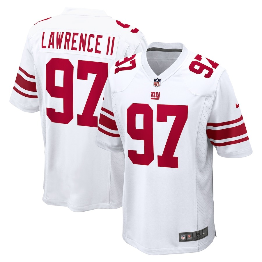 Men's New York Giants Dexter Lawrence II Nike White Game Player Jersey - ujerseystore