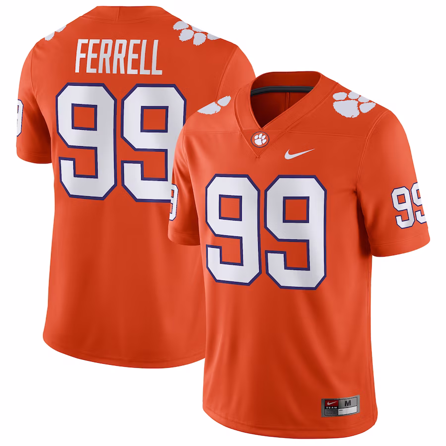 Clelin Ferrell Clemson Tigers Nike Game Jersey - Orange - ujerseystore