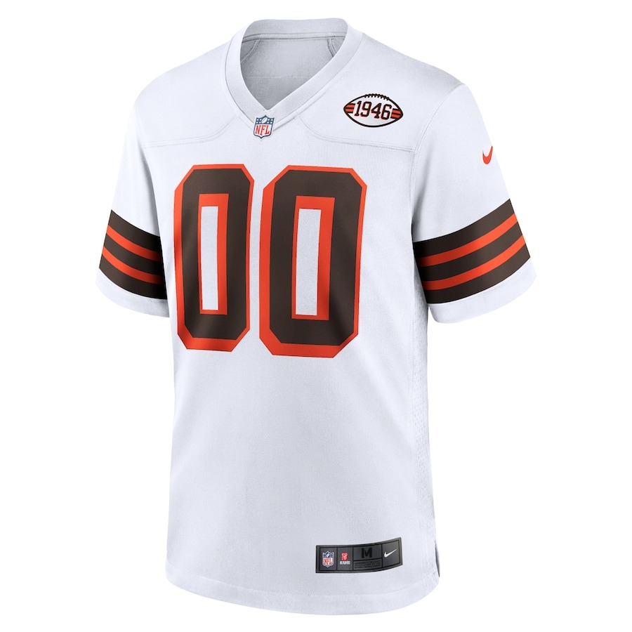 Men's Cleveland Browns Nike White 1946 Collection Alternate Custom Jersey - ujerseystore