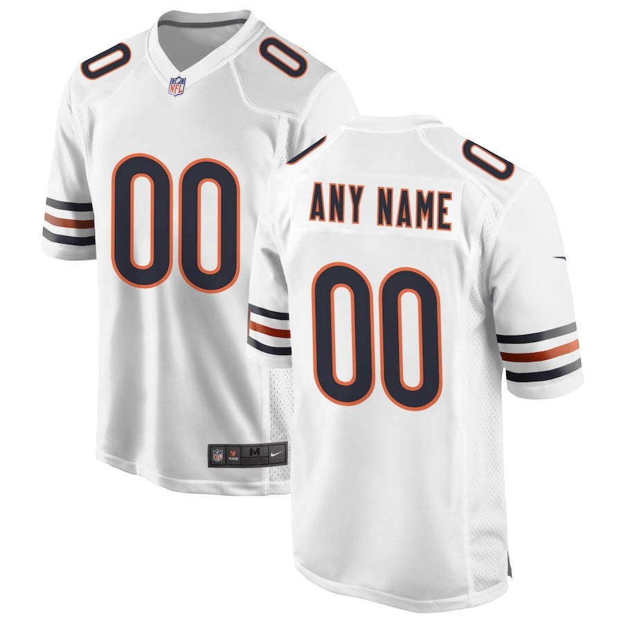 Men's Chicago Bears Nike White Custom Game Jersey - ujerseystore