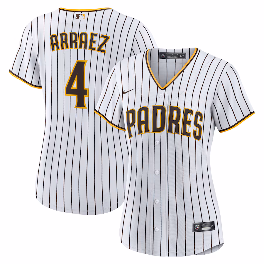 Women's San Diego Padres Luis Arraez Nike White Home Replica Jersey - ujerseystore