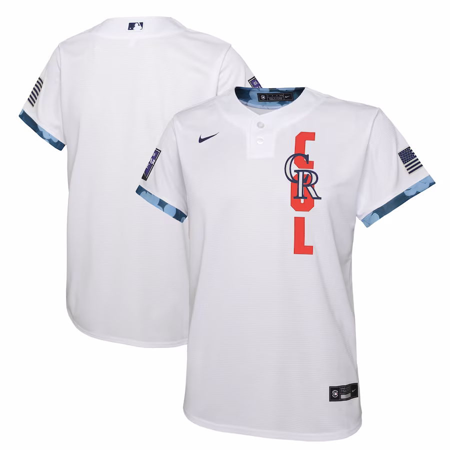 Youth Colorado Rockies Nike White 2021 MLB All-Star Game Jersey - ujerseystore