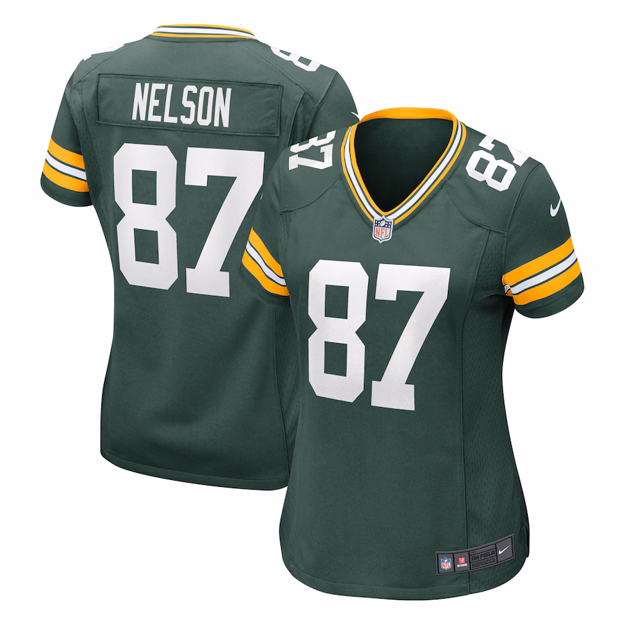 Women's Green Bay Packers Jordy Nelson Nike Green Retired Game Jersey - ujerseystore