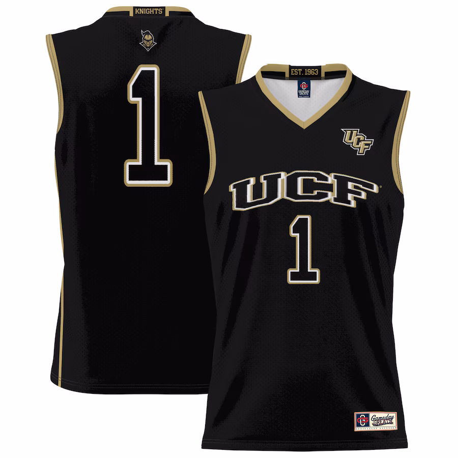 Unisex GameDay Greats #1 Black UCF Knights Lightweight Basketball Jersey - ujerseystore