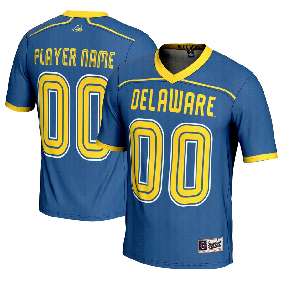 Delaware Fightin' Blue Hens GameDay Greats Youth NIL Pick-A-Player Men's Lacrosse Lightweight Jersey - Royal - ujerseystore