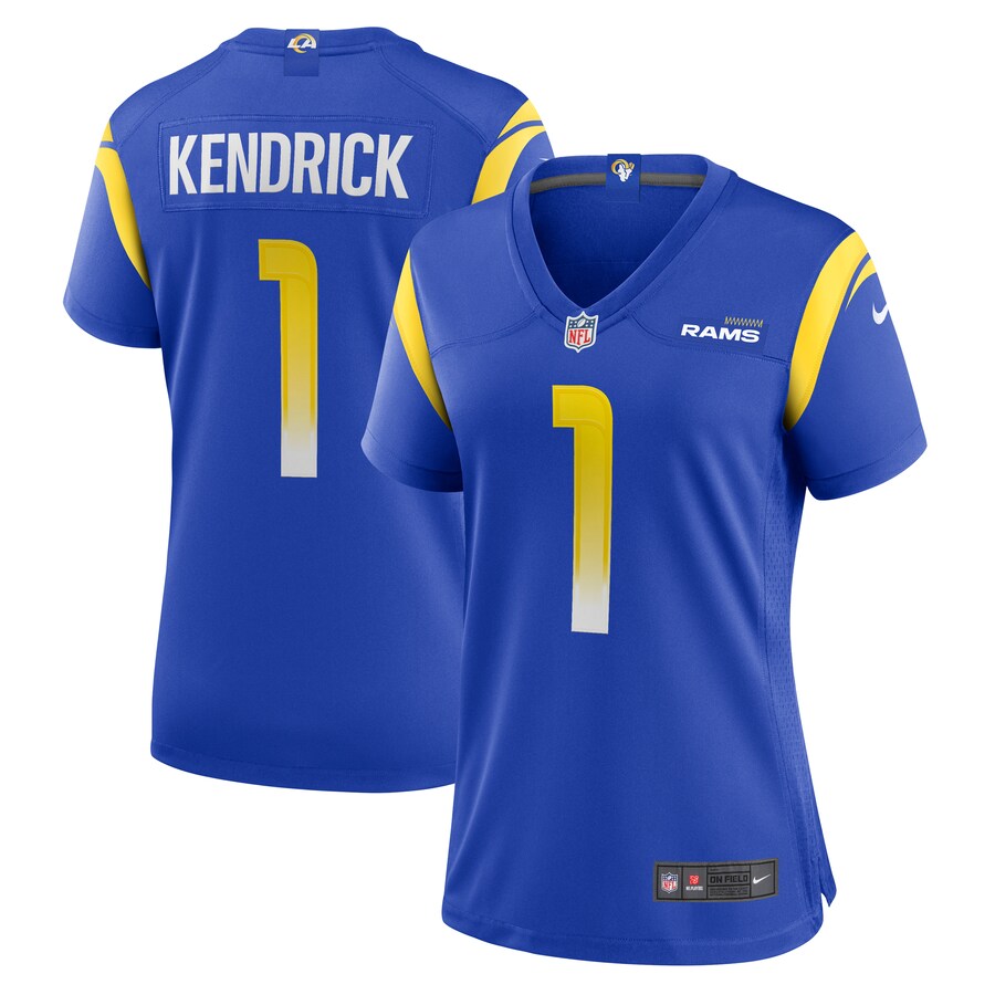 Women's Los Angeles Rams Derion Kendrick Nike Royal Home Game Jersey - ujerseystore